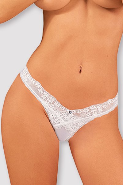 画像5: Heavenlly-thong |Tバック・タンガ (レース・ホワイト) | obsessive 高級Sexyランジェリー (5)