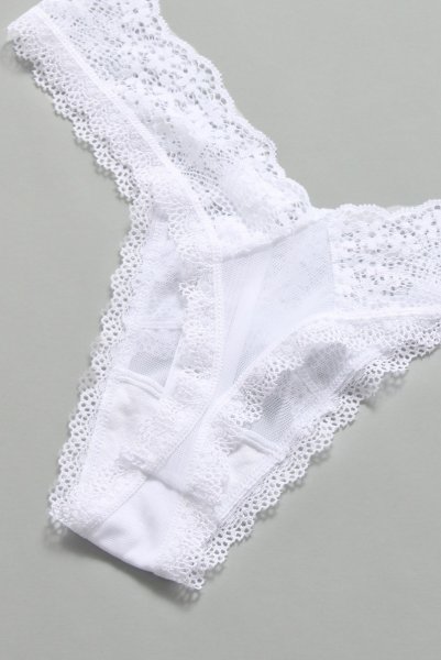 画像10: Heavenlly-thong |Tバック・タンガ (レース・ホワイト) | obsessive 高級Sexyランジェリー (10)