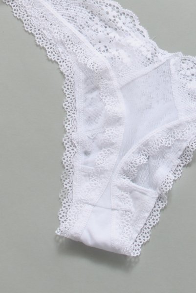 画像16: Heavenlly-set |ブラレット＆タンガ2点セット（ノンワイヤー・レース・ホワイト） | obsessive 高級Sexyランジェリー (16)