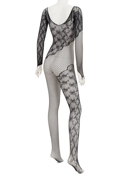 画像10: F210 black | ボディストッキング・黒・オープンクロッチ   | 高級Sexyランジェリー Obsessive (10)