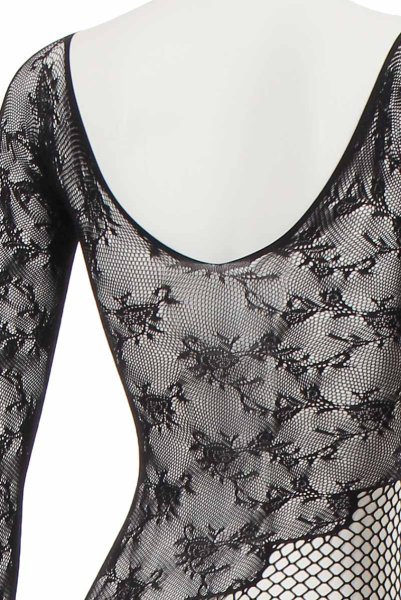 画像12: F210 black | ボディストッキング・黒・オープンクロッチ   | 高級Sexyランジェリー Obsessive (12)