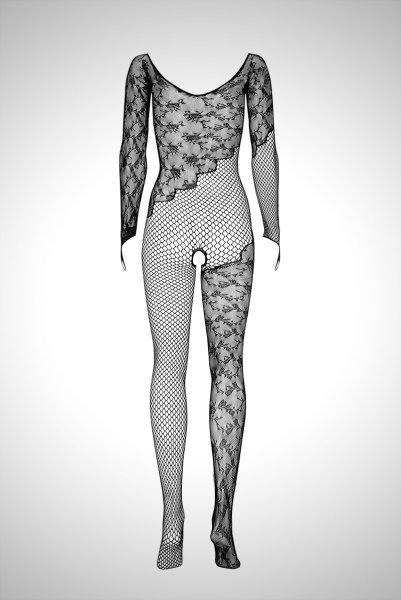 画像16: F210 black | ボディストッキング・黒・オープンクロッチ   | 高級Sexyランジェリー Obsessive (16)