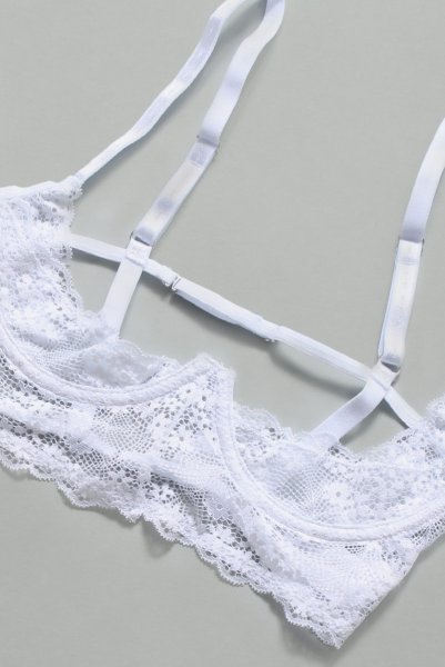 画像13: Heavenlly-cupless-set |オープンバストブラ&オープンクロッチショーツ2点セット(ワイヤーあり・レース・ホワイト) | obsessive 高級Sexyランジェリー (13)
