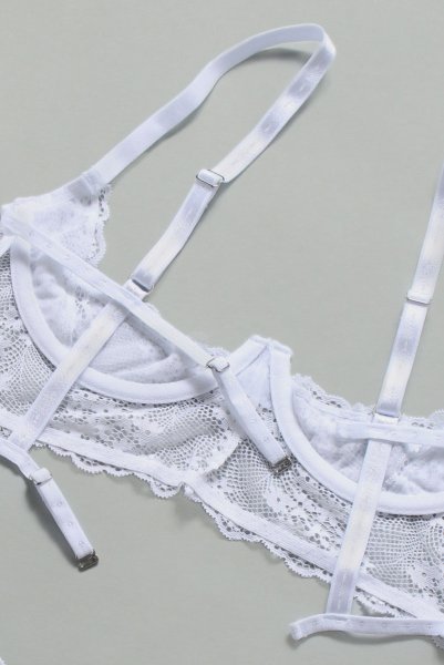 画像14: Heavenlly-cupless-set |オープンバストブラ&オープンクロッチショーツ2点セット(ワイヤーあり・レース・ホワイト) | obsessive 高級Sexyランジェリー (14)