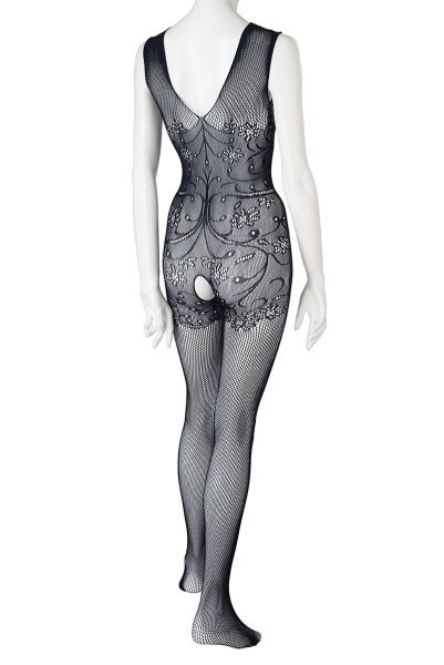 画像12: F234 black | フィッシュネットが妖美なバストを演出するボディストッキング・黒・オープンクロッチ   | 高級Sexyランジェリー Obsessive (12)