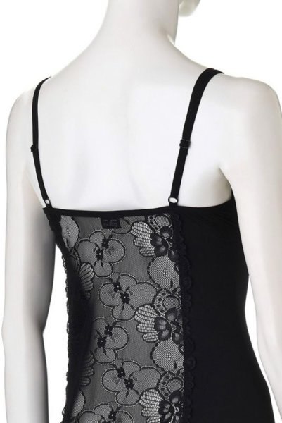 画像14: Heartina chemise black | シースルーで魅せるスリップドレス＆タンガセット・Tバック・ブラック   | 高級Sexyランジェリー Obsessive (14)