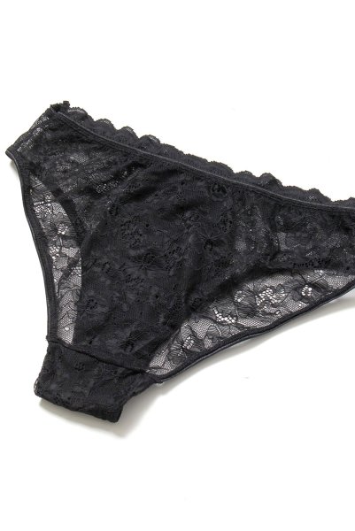 画像19: Laurise 2pcs set | ノンパテッドブラ＆ハイウエストショーツ2点セット・ワイヤー入り・ブラック   | 高級Sexyランジェリー Obsessive (19)