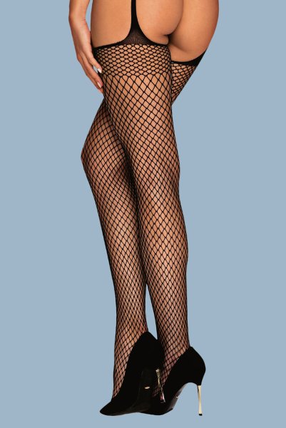 画像4: S815 | サスペンダー網タイツ・黒   | 高級Sexyランジェリー Obsessive (4)