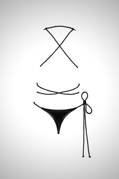 画像10: Cordellis crotchless teddy |テディ・ノンワイヤー・ボンテージ・ブラック | obsessive 高級Sexyランジェリー (10)