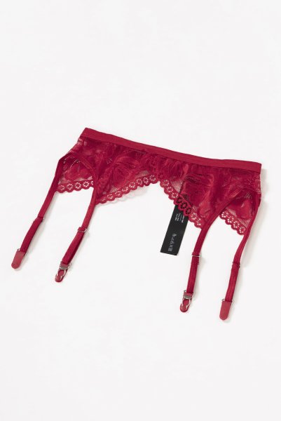 画像28: Lacelove 3pcs set |ブラレット&ガーターベルト&ブラジリアンショーツ3点セット・レッド | obsessive 高級Sexyランジェリー (28)