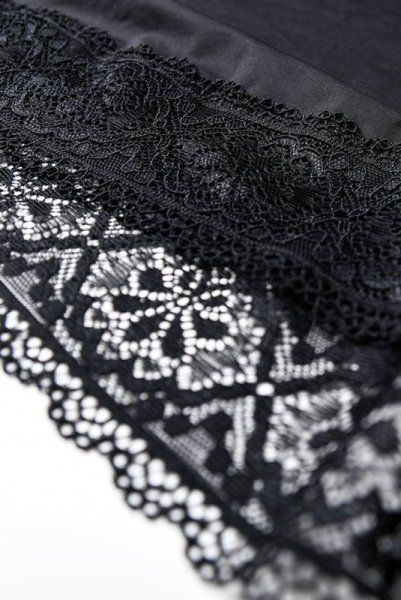 画像15: 在庫限り|Lolitte 3pcs set black | ブラレット&タンガ&ガーターベルト3点セット ・ノンパテッドブラ・ノンワイヤー・Tバック・ブラック   | 高級Sexyランジェリー Obsessive (15)