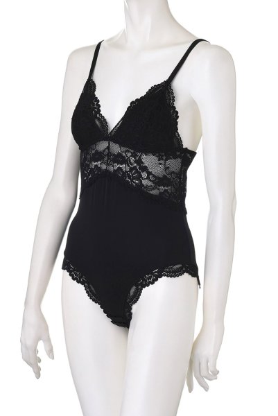 画像11: 810 TED 1 teddy black | ソフトカップ付きテディ・ボディスーツ・クロッチ開閉式・ノンワイヤー・ブラック   | 高級Sexyランジェリー Obsessive (11)