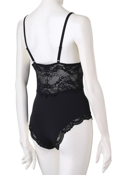 画像12: 810 TED 1 teddy black | ソフトカップ付きテディ・ボディスーツ・クロッチ開閉式・ノンワイヤー・ブラック   | 高級Sexyランジェリー Obsessive (12)