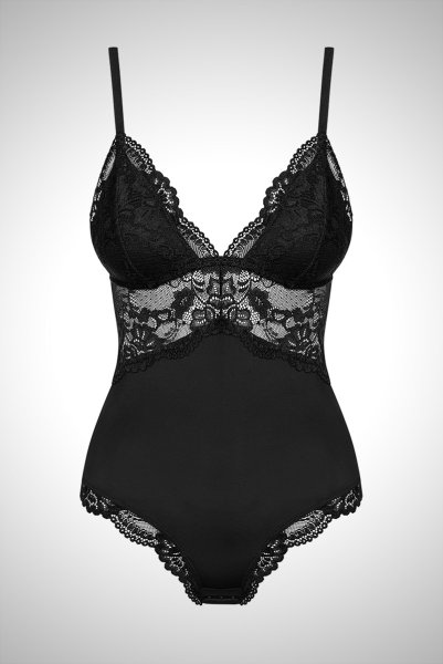 画像9: 810 TED 1 teddy black | ソフトカップ付きテディ・ボディスーツ・クロッチ開閉式・ノンワイヤー・ブラック   | 高級Sexyランジェリー Obsessive (9)