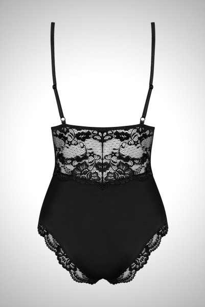 画像10: 810 TED 1 teddy black | ソフトカップ付きテディ・ボディスーツ・クロッチ開閉式・ノンワイヤー・ブラック   | 高級Sexyランジェリー Obsessive (10)