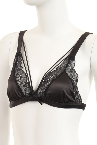 画像13: Eloissa 2pcs set | ストラッピーブラ＆タンガ2点セット・ノンワイヤー・Tバック・ブラック   | 高級Sexyランジェリー Obsessive (13)