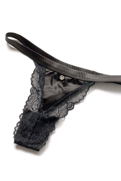 画像19: Eloissa 2pcs set | ストラッピーブラ＆タンガ2点セット・ノンワイヤー・Tバック・ブラック   | 高級Sexyランジェリー Obsessive (19)