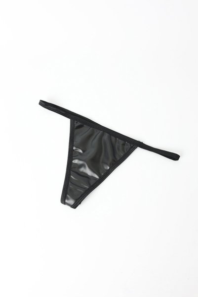 画像18: Norides corset & thong |  ガーターベルト付きコルセット&タンガ2点セット(ワイヤーあり・レザー・レース・ブラック)  | Obsessive 高級Sexyランジェリー (18)