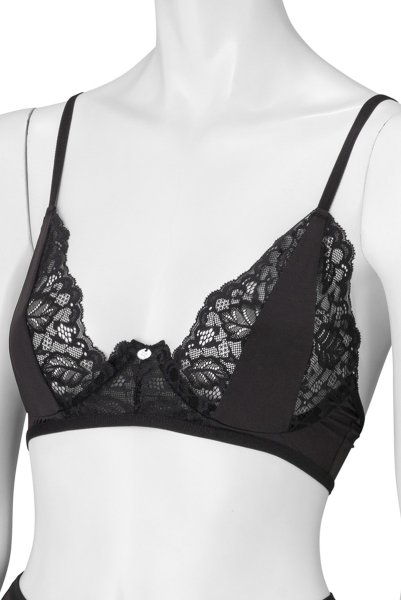 画像5: Bellastia 3-pcs set|ワイヤー入りブラ＆ガーターベルト＆タンガ3点セット・ブラック | obsessive 高級Sexyランジェリー (5)