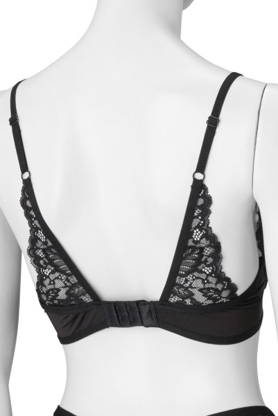 画像6: Bellastia 3-pcs set|ワイヤー入りブラ＆ガーターベルト＆タンガ3点セット・ブラック | obsessive 高級Sexyランジェリー (6)