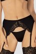 画像13: Bellastia 3-pcs set|ワイヤー入りブラ＆ガーターベルト＆タンガ3点セット・ブラック | obsessive 高級Sexyランジェリー (13)