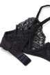 画像18: Bellastia 3-pcs set|ワイヤー入りブラ＆ガーターベルト＆タンガ3点セット・ブラック | obsessive 高級Sexyランジェリー (18)