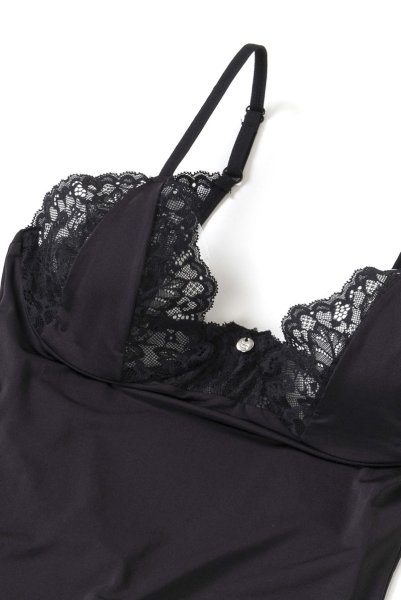 画像13: Bellastia chemise & thong |スリップドレス＆タンガ2点セット・ブラック | obsessive 高級Sexyランジェリー (13)