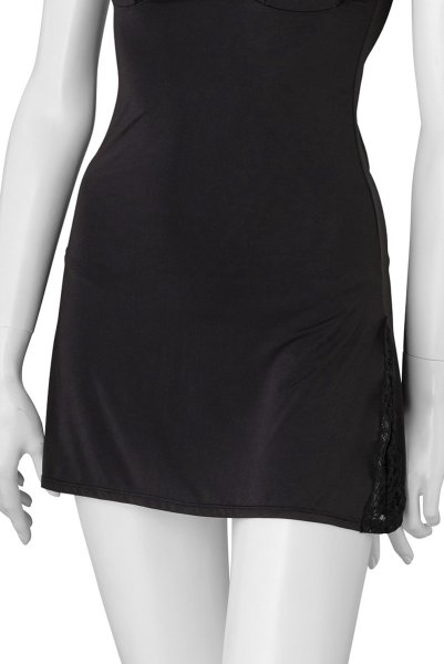 画像21: Bellastia chemise & thong |スリップドレス＆タンガ2点セット・ブラック | obsessive 高級Sexyランジェリー (21)