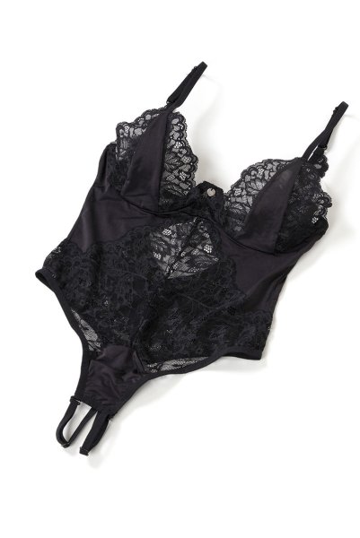 画像11: Bellastia crotchless teddy | テディ・クロッチレス・ブラック  | Obsessive 高級Sexyランジェリー (11)