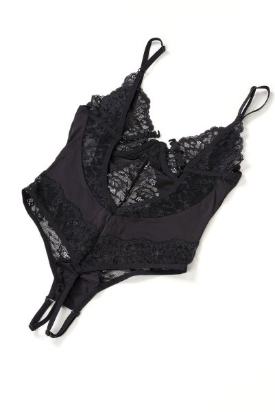 画像12: Bellastia crotchless teddy | テディ・クロッチレス・ブラック  | Obsessive 高級Sexyランジェリー (12)