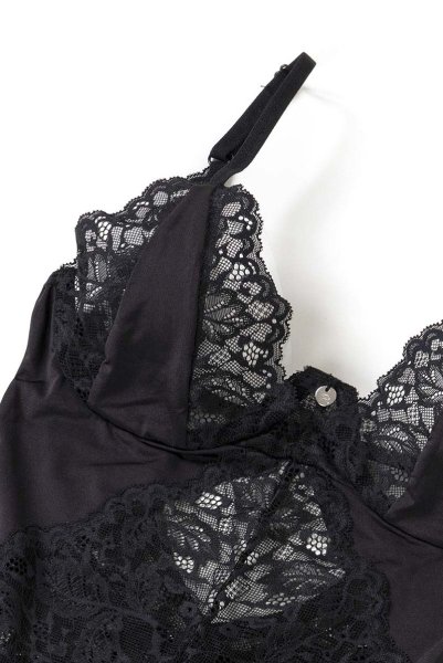 画像13: Bellastia crotchless teddy | テディ・クロッチレス・ブラック  | Obsessive 高級Sexyランジェリー (13)