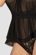 画像9: Serafia babydoll|ベビードール＆タンガ&レースベルト 3点セット・ブラック| obsessive 高級Sexyランジェリー (9)