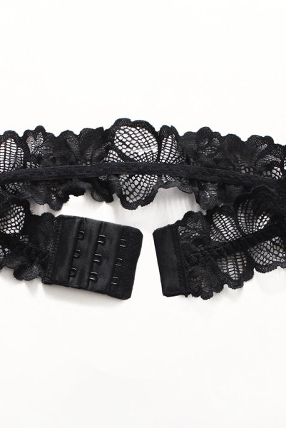 画像13: Serafia babydoll|ベビードール&タンガ&レースベルト 3点セット・ブラック| obsessive 高級Sexyランジェリー (13)