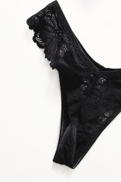 画像15: Serafia babydoll|ベビードール&タンガ&レースベルト 3点セット・ブラック| obsessive 高級Sexyランジェリー (15)