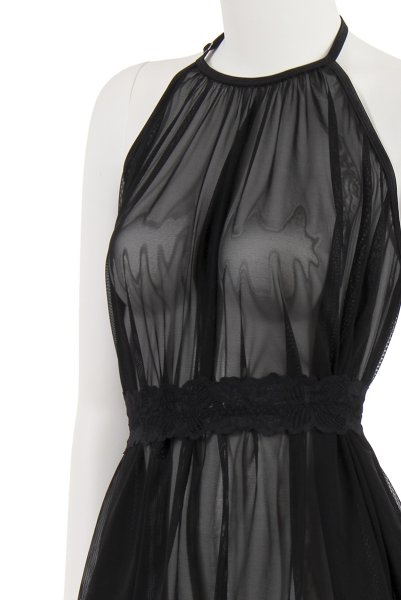 画像18: Serafia babydoll|ベビードール&タンガ&レースベルト 3点セット・ブラック| obsessive 高級Sexyランジェリー (18)