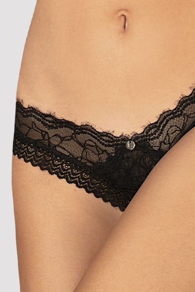 画像7: Medilla crotchless thong |クロッチレスタンガ(オープンクロッチ・レース・ブラック) | Obsessive 高級Sexyランジェリー (7)