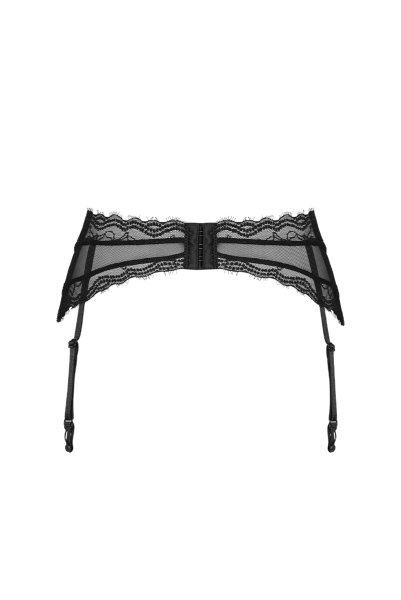 画像2: Medilla garter belt | ガーターベルト（シースルー・レース・ブラック)  | Obsessive 高級Sexyランジェリー (2)