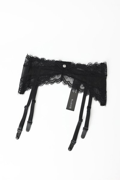 画像9: Medilla garter belt | ガーターベルト（シースルー・レース・ブラック)  | Obsessive 高級Sexyランジェリー (9)