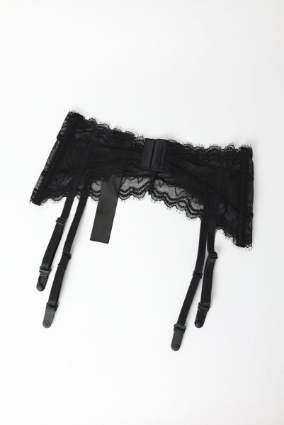 画像10: Medilla garter belt | ガーターベルト（シースルー・レース・ブラック)  | Obsessive 高級Sexyランジェリー (10)