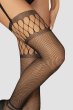 画像8: S826 stockings |ガーターストッキング （肌側シリコンなし・網タイツ・ブラック）| Obsessive 高級Sexyランジェリー※メール便対象※輸入下着・ランジェリー   (8)
