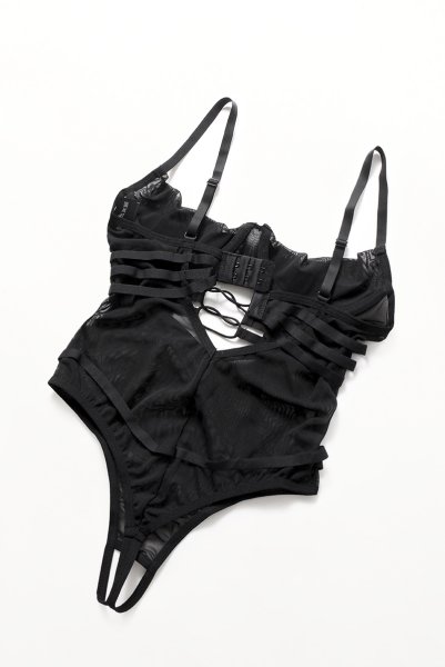 画像12: Roxelia teddy | トップレス&クロッチレステディ(オープンバスト・オープンクロッチ・ワイヤー入り・ブラック)  | Obsessive 高級Sexyランジェリー (12)