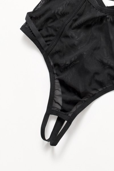 画像14: Roxelia teddy | トップレス&クロッチレステディ(オープンバスト・オープンクロッチ・ワイヤー入り・ブラック)  | Obsessive 高級Sexyランジェリー (14)