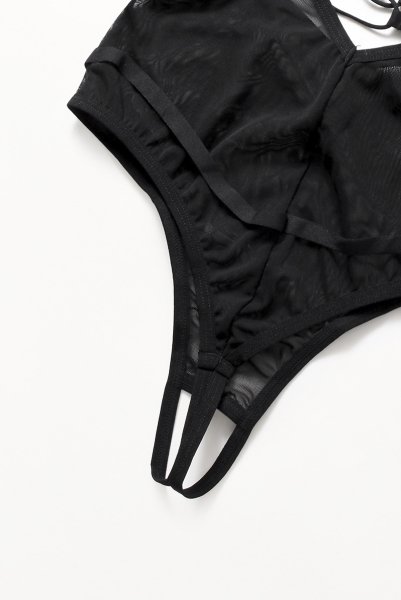 画像15: Roxelia teddy | トップレス&クロッチレステディ(オープンバスト・オープンクロッチ・ワイヤー入り・ブラック)  | Obsessive 高級Sexyランジェリー (15)