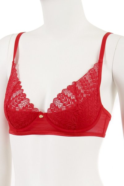 画像24: Ingridia 3 pcs set|ワイヤー入りブラ＆ガーターベルト＆タンガ3点セット・レッド | obsessive 高級Sexyランジェリー (24)