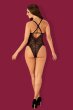 画像4: Vanessme teddy | テディ・ボディブリファー・クロッチ開閉式・ブラック×マゼンタピンク   | 高級Sexyランジェリー Obsessive (4)