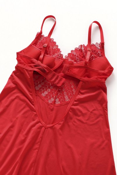 画像19: Ingridia chemise & thong |スリップドレス＆タンガ2点セット・レッド | obsessive 高級Sexyランジェリー (19)