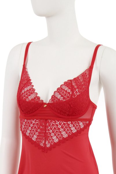 画像13: Ingridia chemise & thong |スリップドレス＆タンガ2点セット・レッド | obsessive 高級Sexyランジェリー (13)