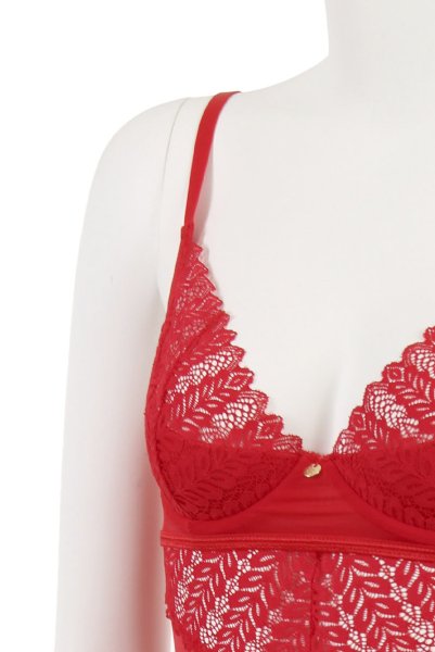 画像17: Ingridia chemise & thong |スリップドレス＆タンガ2点セット・レッド | obsessive 高級Sexyランジェリー (17)