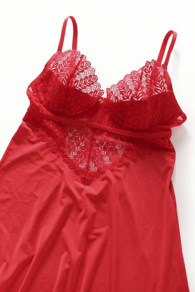 画像18: Ingridia chemise & thong |スリップドレス＆タンガ2点セット・レッド | obsessive 高級Sexyランジェリー (18)