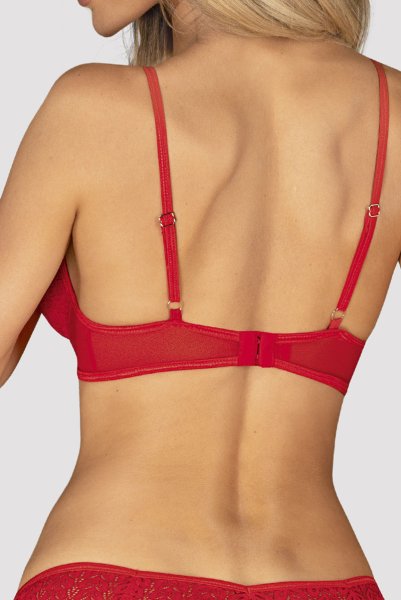 画像8: Ingridia 2 pcs crotchless set | ワイヤー入りブラ&クロッチレスソング２点セット・レッド| obsessive 高級Sexyランジェリー (8)